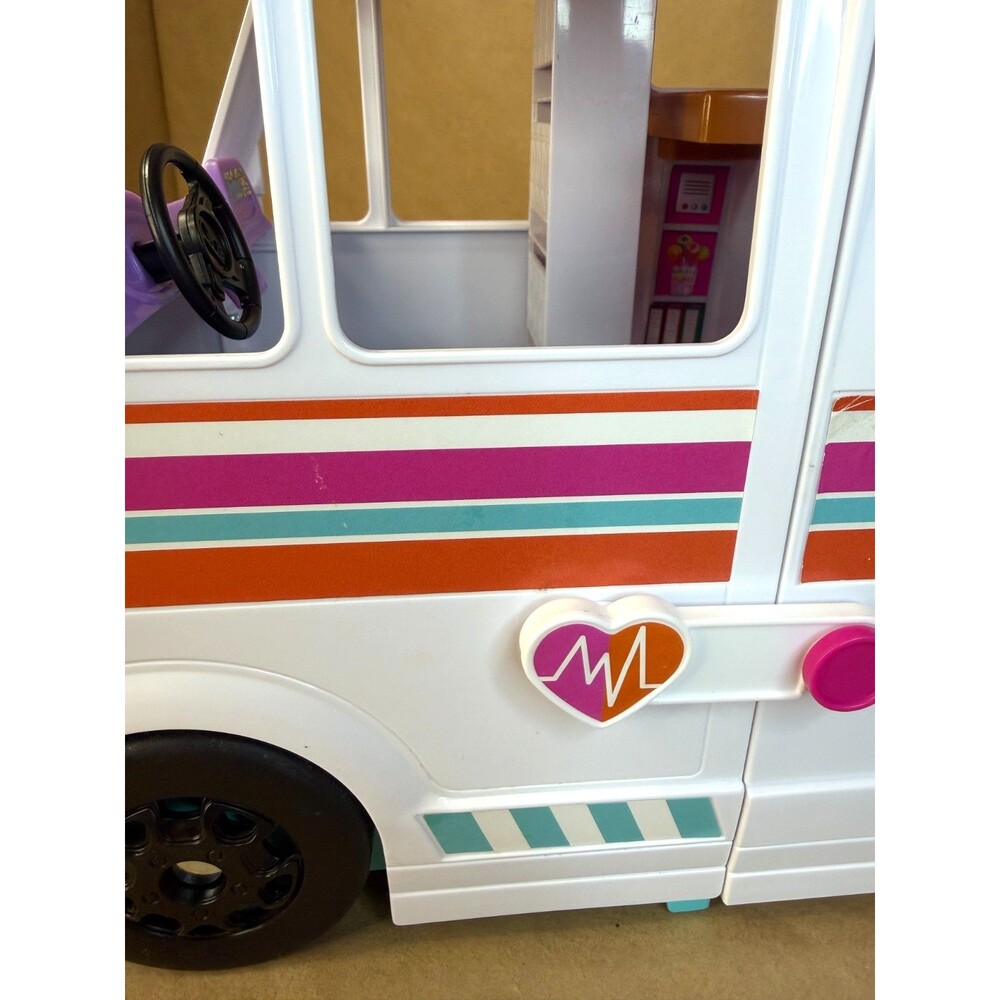 Barbie Care Clinic Ambulance w/ Lights & Sound Mobile Clinic NO ACCESSORIES - Picture 6 of 16